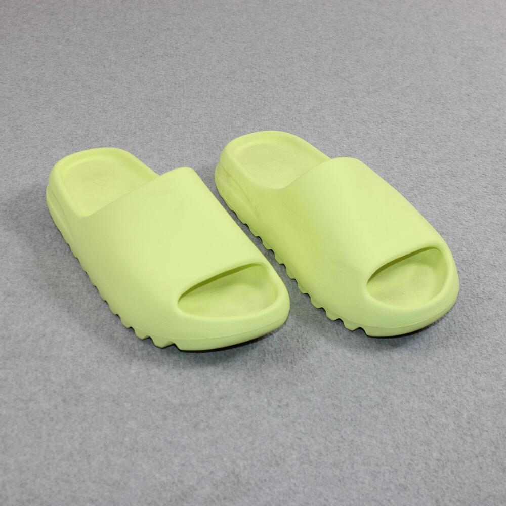 Adidas Yeezy Slide Sandals Mens Size 10 Glow Green Foam Cushioned Slip On Casual